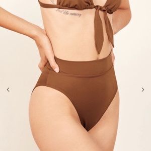 Reformation Kona High Leg Bikini Bottoms
